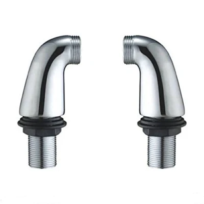 Image of The Home Store Bathroom Chrome Bath Mixer Tap Legs Adapter Pillar