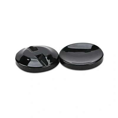 Image of 12 Pieces Sewing Buttons Round Flat Suit Fastener with Invisible Hole Black 25mm
