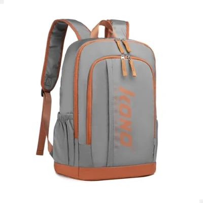 Image of Kono School Backpack Womens Causal Travel Bags 14 Inch Laptop for Teenage Girls Lightweight Rucksack Bookbag College Boys Men Work Daypack (Gray)