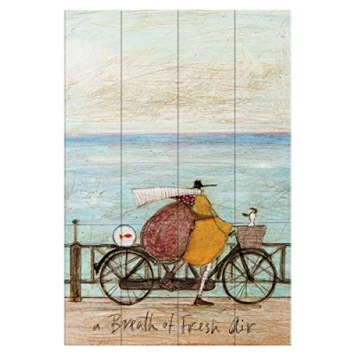 Image of Sam Toft (A Breath of Fresh Air Wood Print, Multi Coloured, 40 x 59cm