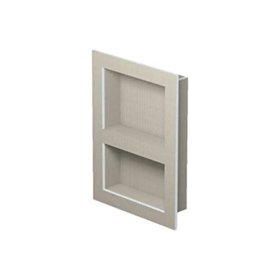 Image of LUX ELEMENTS Wall Recess Shower Ready to Tile 55.9 x 40.6 cm I Prefabricated Niche Made of Hard Foam Space Saving Storage Option in and Bathroom