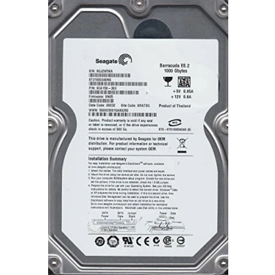 Image of Seagate Barracuda ES 1 TB 7200RPM SATA 3Gb/s 32 MB Cache 3.5 Inch Internal Hard Drive ST31000340NS Bare