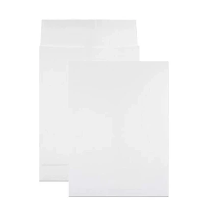 Image of Netuno 20 x White Folding Envelopes DIN B4 250 353 mm 130 g Capacity Peel and Seal with Bottom Pleat Letter Pleats Large