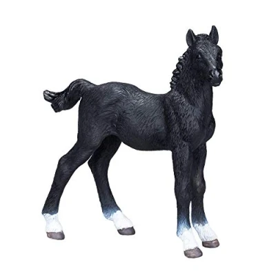Image of MOJO Hanoverian Horse Foal Black Model Toy Figure