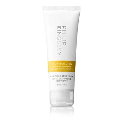Image of Philip Kingsley Body Building Weightless Conditioner Volumising for Fine, Limp, Flat, Flyaway Short Hair Hydrates, Thickens, Lifts and Adds Volume Shine 75ml