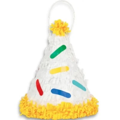 Image of Unique Party 25626 Mini Hat Pinata Favour Decor, Multicolour