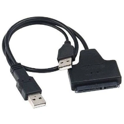 Image of Multibao USB 2.0 to SATA Serial ATA 15+7 22P Adapter Cable For 2.5&quot; HDD/SSD Laptop Hard Drive