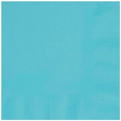 Image of Unique 80842 Paper Napkins 16.5 cm Teal Colour 50 Count (Pack of 1)