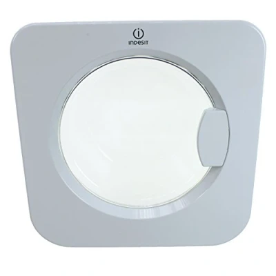 Image of Indesit Genuine IWDE126UK IWDE12UK IWME126UK Washing Machine Door Frame With Glass Bowl