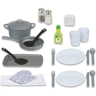 Image of Melissa &amp; Doug Kitchen Accessory Set Pretend Play 3+ Gift for Boy or Girl
