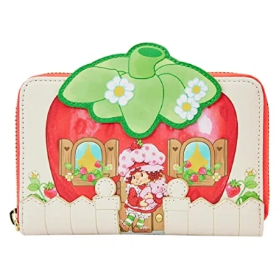 Image of Strawberry Shortcake House Zip Around Wallet, Red, Wallet