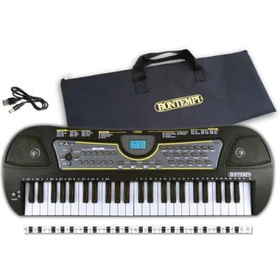 Image of Bontempi 154909 Keyboard, Black/White