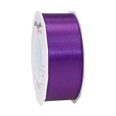 Image of Präsent Satin Ribbon Violet 40 mm width, 25 m length