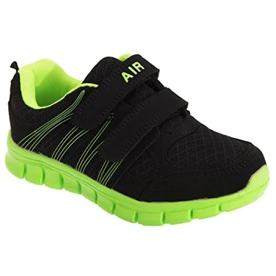 Image of Dek Superlight Air Sprint Children&#039;s Kids Junior Shoes Running Trainers (10 Child UK, Black/Lime)