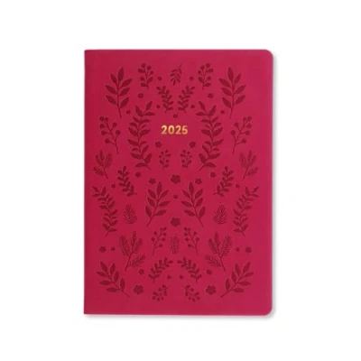 Image of Letts of London Woodland A5 week to view 2025 diary pink
