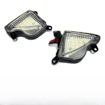 Image of RZG 2x LED Side View Mirror Puddle Light White Canbus For 2009 2016 Octavia II 1Z III 5E Superb 3T