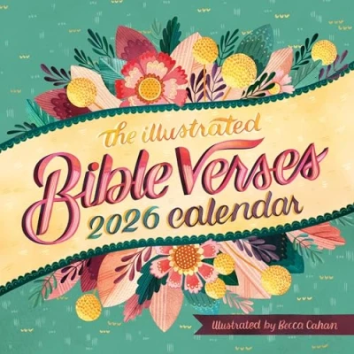 Image of Illustrated Bible Verses Wall Calendar 2026