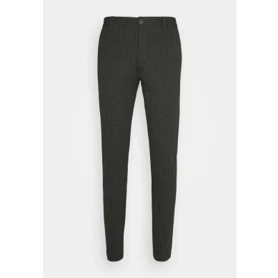 Image of ONLY &amp; SONS Men&#039;s ONSMARK Pant Stripe GW 3727 NOOS Trouser, Dark Grey Blend, 29 W/34 L
