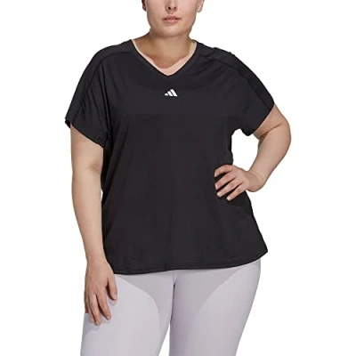 Image of adidas Performance Sports Tshirt, Women&#039;s, Size: 20 22, Black