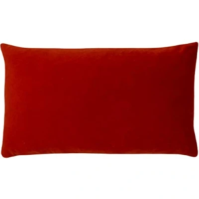 Image of Paoletti Sunningdale Polyester Filled Cushion, Flame, 30 x 50cm