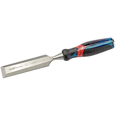 Image of Draper Soft Grip Pound Thru Bevel Edge Wood Chisel, 32 x 140mm