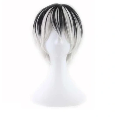 Image of Anime Cosplay Wigs 28cm Short Wig Tokyo Ghoul Haise Sasaki Hair Perucas
