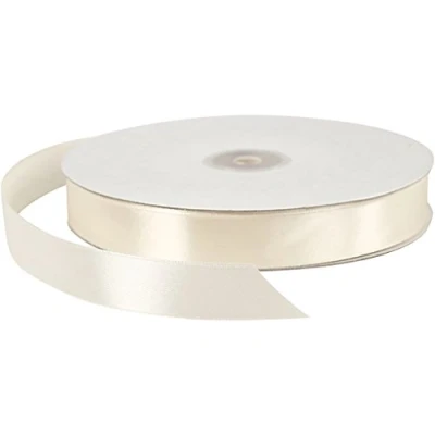 Image of Satin Ribbon, W: 20 mm, cream, 100 m