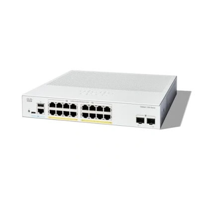 Image of Cisco Catalyst 1300 16P 2G Managed Switch, 16 Port GE, PoE, 2x1GE SFP, Limited Lifetime Protection (C1300 2G)