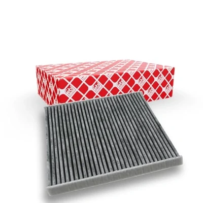 Image of 1253200, 1253220, 1315687 Pollen Filter FEBI BILSTEIN 22166 Activated Carbon 240mm 205mm 33mm FORD: MONDEO 4 Turnier, S Max Mk1,