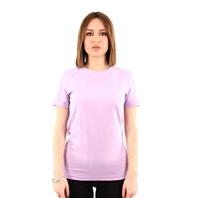 Image of Champion Women&#039;s Legacy American Classics Taped Logo Sleeve S/S T Shirt, Lavender, XS
