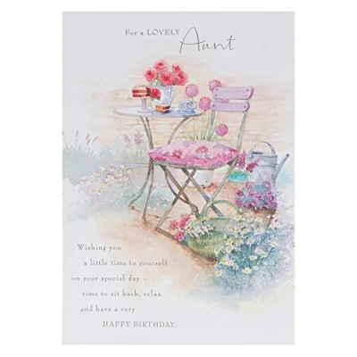 Image of Hallmark Birthday Card For Auntie &#039;Wonderful Moments&#039; Medium