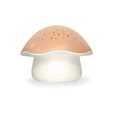 Image of Pabobo by Angelcare Night Projector Musical Star Mushroom Nomadic Sleep Light Baby and Children Lullaby or White Noise Cry Sensor Optional Timer Pink