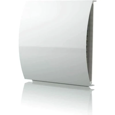 Image of VENTS White 100 mm Modern Cooker Hood External Baffle Vent for Wall Wind Noise Reduction 4 inch Sound Adsorbing Ducting Cover Extractor Tumble Dryer Grill MVHR MEV