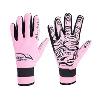 Image of VGEBY1 2MM Neoprene Diving Gloves 5 Finger for High Performance Water Sports Equipment Adult (S Pink)