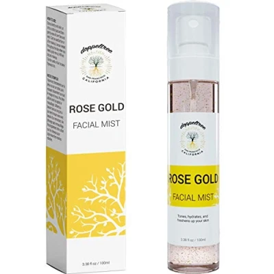 Image of Hydrating Facial Spray Mist with Rose Water, hyaluronic Acid and Aloe Vera Toner for Face by Doppeltree Formulated in San Francisco