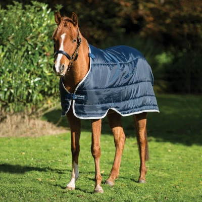 Image of Horseware Pony Liner Navy/Silver 66/5ft 6 (100g)