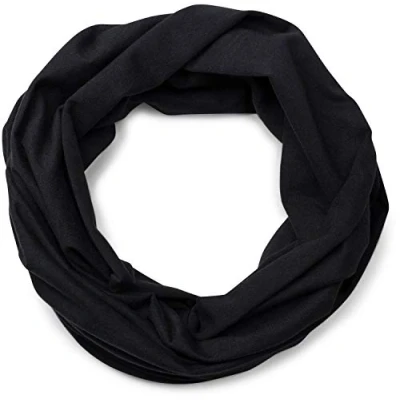 Image of styleBREAKER multifunctional jersey cloth, tubular headband, hair ribbon, head tube scarf, unisex 01012037, Colour:Black