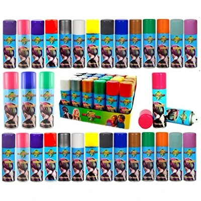 Image of Party Success Temporary Hair Colour Spray Wash Out 125Ml (Blue)