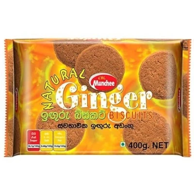 Image of Munchee Ginger Biscuits 400g Pack of 4 Authentic Taste Sri Lanka