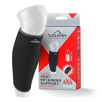 Image of VULKAN Classic Calf/Shin Support , X Large 42 to 46 cm Breathable Lower Leg Brace for Stability and when Running or Walking Athletic Compression Sleeve Exercising Working Out