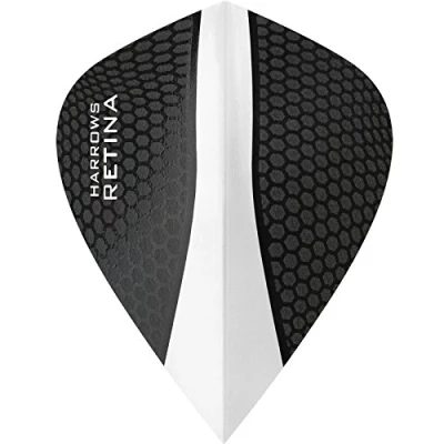 Image of Harrows Retina Dart Flights 100 Micron Extra Strong Kite 1 Set (3) (Clear)
