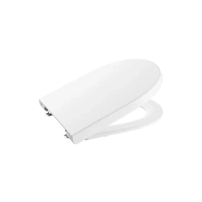 Image of Roca A801D12001 The Gap Round Toilet Seat with Soft Drop, White
