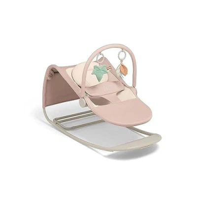 Image of Mamas &amp; Papas Tempo 3 in 1 Rocker/Bouncer, Lightweight, Point Harness and Easily Removable Magnetic Toy Bar, Blush