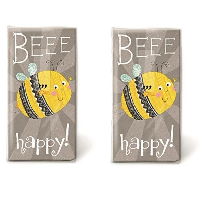 Image of 20 handkerchiefs (2 packs of 10) “beee happy bee