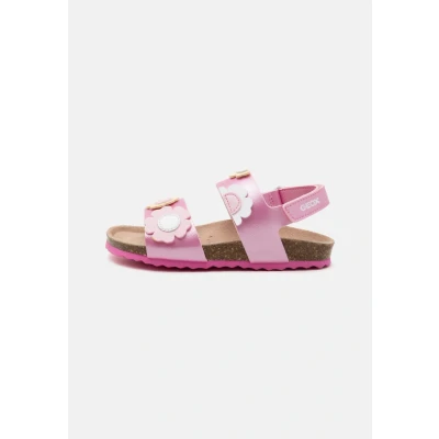 Image of Geox Adriel GIRL Sandals for kids, Size: 5, Dark pink/light yellow High quality imitation leather