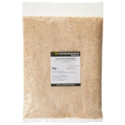 Image of JustIngredients Essentials Minced Garlic, 1 kg Pack of 2