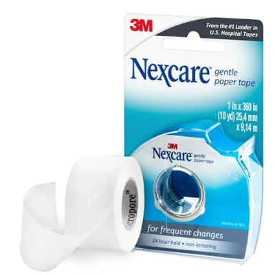 Image of Nexcare Gentle Paper First Aid Tape: 1 in. x 30 ft. (White)