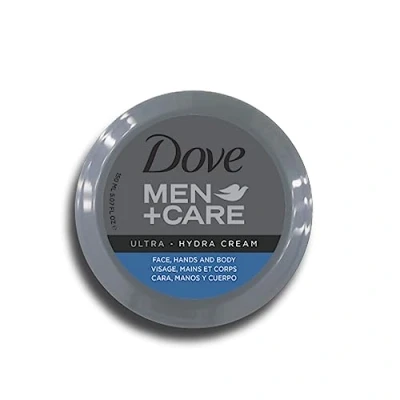 Image of Dove Men+Care Ultra Hydra Cream 150 ml Moisturising Effect for Face, Hands, Body Dry to Very Skin Smoothing and Soothing Suitable All Types
