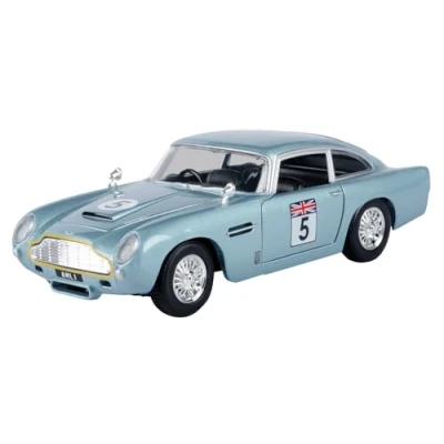 Image of OPO 10 Miniature car reproduced at 1/24 scale compatible for Aston Martin DB5 GTR GT RACING UK #5 Motormax 73789