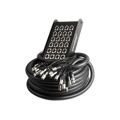Image of PULSE PLS00321 32 Way 24/8 XLR Multicore Stage Box, 30m